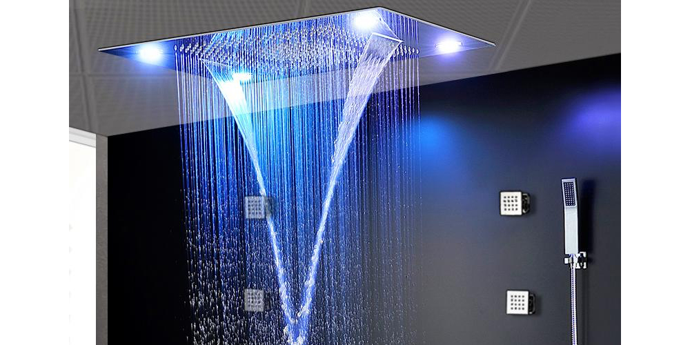 Perfect way to install overhead showers